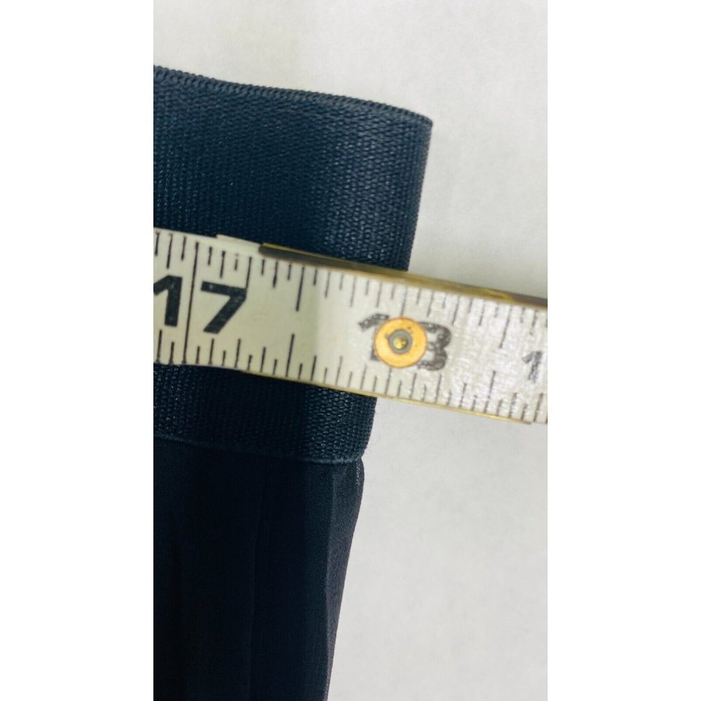 Time & Tru Pleated Skirt Women Size XL Black Elastic Waist Lined - Picture 6 of 7
